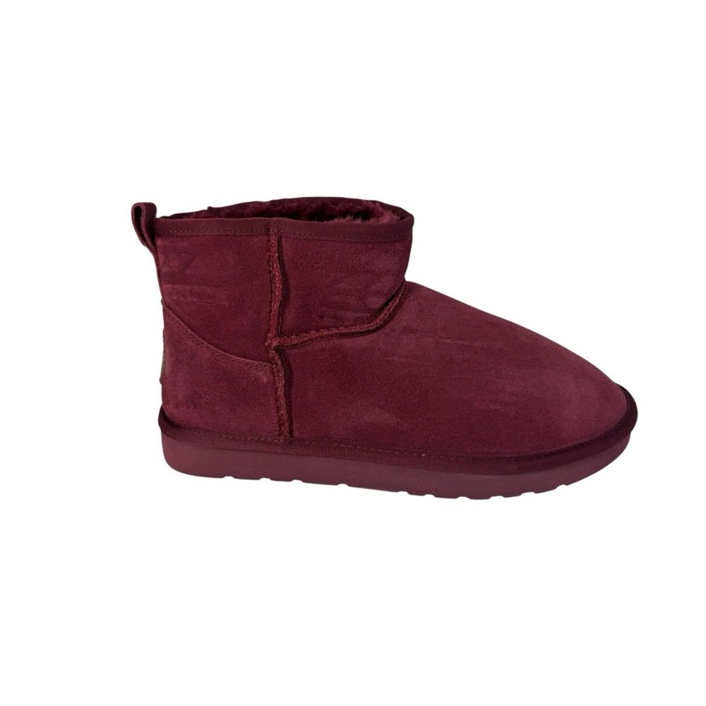 LAMO Wine Color Ankle Suede Boots Women's No Size Fits 7‎ No Box